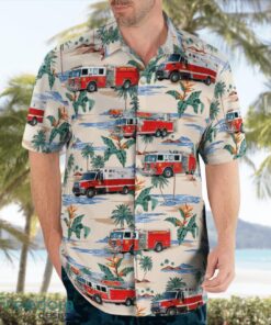 Maryland, Odenton Volunteer Fire Company Station 28 Beach Hawaiian Shirt Product Photo 4