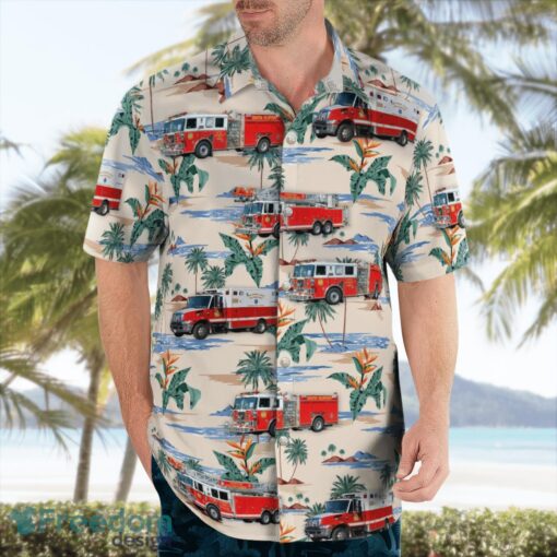 Maryland, Odenton Volunteer Fire Company Station 28 Beach Hawaiian Shirt Product Photo 4