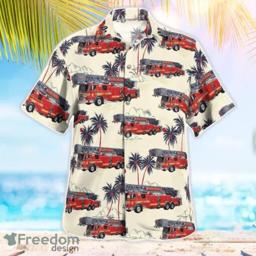 Maryland Sandy Spring Volunteer Fire Department Tropical 3D Hawaiian Shirt Gift For Summer Product Photo 2