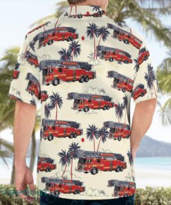 Maryland Sandy Spring Volunteer Fire Department Tropical 3D Hawaiian Shirt Gift For Summer Product Photo 4