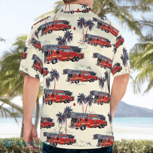 Maryland Sandy Spring Volunteer Fire Department Tropical 3D Hawaiian Shirt Gift For Summer Product Photo 4