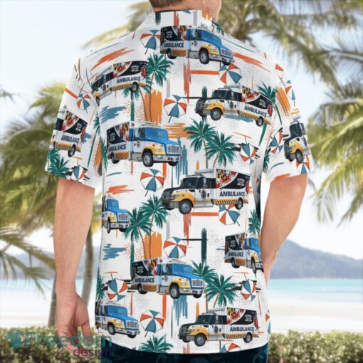 Maryland, Smithsburg EMS Tropical 3D Hawaiian Shirt Gift For Summer Product Photo 2