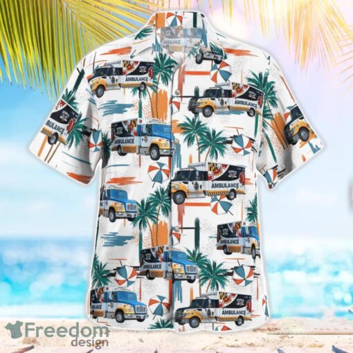 Maryland, Smithsburg EMS Tropical 3D Hawaiian Shirt Gift For Summer Product Photo 4