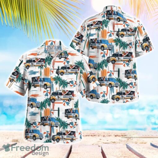 Maryland, Smithsburg EMS Tropical 3D Hawaiian Shirt Gift For Summer Product Photo 1