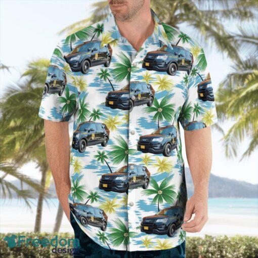 Maryland State Police Ford Police Interceptor Utility Tropical 3D Hawaiian Shirt Gift For Summer Product Photo 3