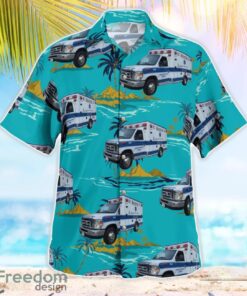 Massachusetts, Brewster Ambulance Service Beach Hawaiian Shirt Product Photo 2