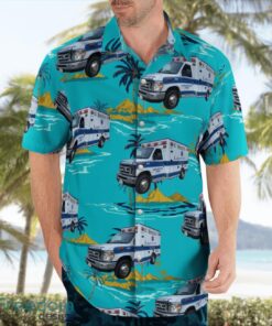 Massachusetts, Brewster Ambulance Service Beach Hawaiian Shirt Product Photo 3