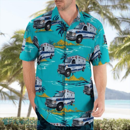 Massachusetts, Brewster Ambulance Service Beach Hawaiian Shirt Product Photo 3