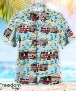 Massachusetts, Lowell Fire Department Tropical 3D Hawaiian Shirt Gift For Summer Product Photo 2