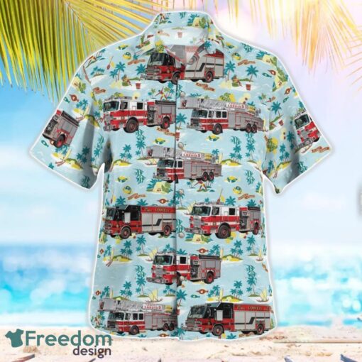 Massachusetts, Lowell Fire Department Tropical 3D Hawaiian Shirt Gift For Summer Product Photo 2