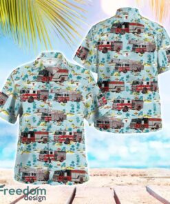 Massachusetts, Lowell Fire Department Tropical 3D Hawaiian Shirt Gift For Summer Product Photo 1