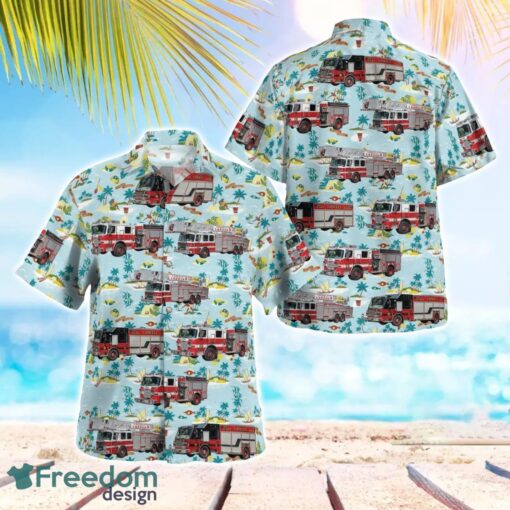 Massachusetts, Lowell Fire Department Tropical 3D Hawaiian Shirt Gift For Summer Product Photo 1