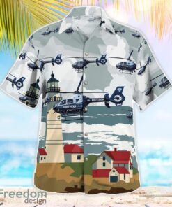 Massachusetts State Police Eurocopter EC 135T2+ Hawaiian Shirt Summer Beach Gift Product Photo 2