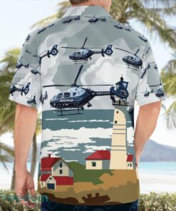 Massachusetts State Police Eurocopter EC 135T2+ Hawaiian Shirt Summer Beach Gift Product Photo 4