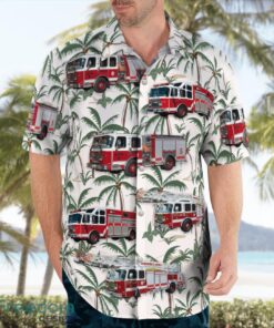 Massachusetts, Worcester Fire Department Hawaiian Shirt Summer Beach Gift Product Photo 3