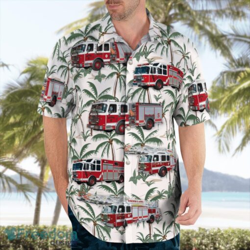 Massachusetts, Worcester Fire Department Hawaiian Shirt Summer Beach Gift Product Photo 3