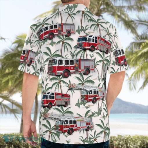 Massachusetts, Worcester Fire Department Hawaiian Shirt Summer Beach Gift Product Photo 4