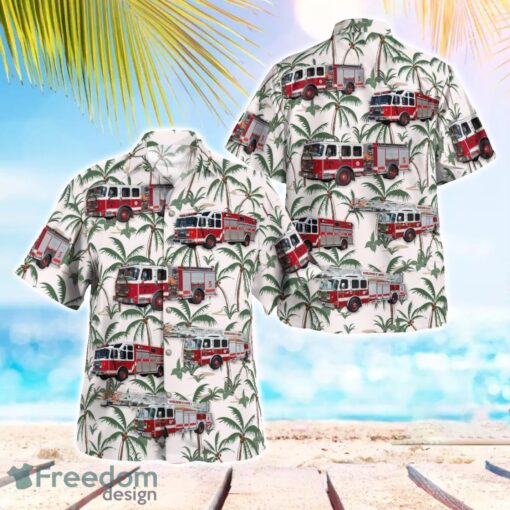 Massachusetts, Worcester Fire Department Hawaiian Shirt Summer Beach Gift Product Photo 1