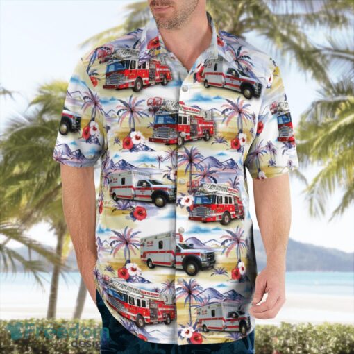 McConnelsville, Ohio, Malta-Mcconnelsville Fire Department Beach Hawaiian Shirt Product Photo 4