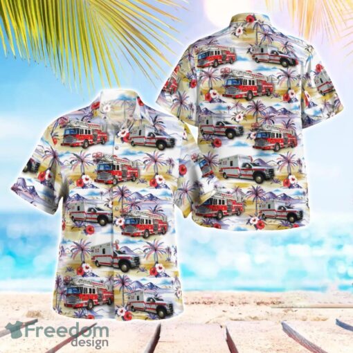 McConnelsville, Ohio, Malta-Mcconnelsville Fire Department Beach Hawaiian Shirt Product Photo 1