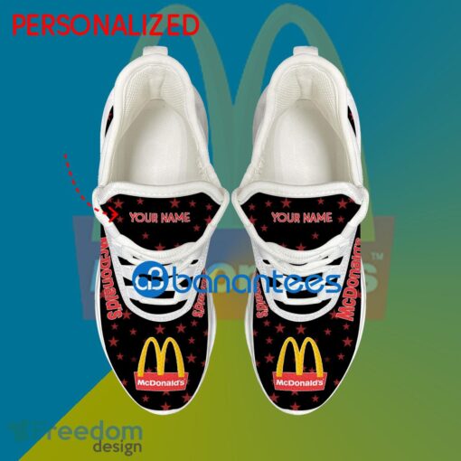 Mcdonald's Chunky Sneaker Runway Custom Name Gift Max Soul Shoes USA Flag Star New For Fans - Mcdonald's Running Shoes New Trending Personalized Photo 2