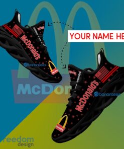 Mcdonald's Chunky Sneaker Runway Custom Name Gift Max Soul Shoes USA Flag Star New For Fans - Mcdonald's Running Shoes New Trending Personalized Photo 1