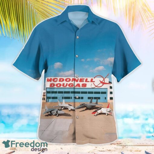 McDonnell Douglas Hawaiian Shirt Summer Beach Shirt Product Photo 3