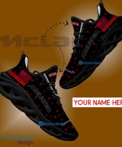 McLaren Car Racing Sport Sneaker Streetwear Custom Name Gift Max Soul Shoes USA Flag Star New For Fans - McLaren Car Racing Running Shoes New Trending Personalized Photo 1