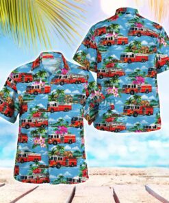 Mechanicsburg, Pennsylvania, Hampden Township Volunteer FD Hawaiian Shirt Gift For Summer Vacation