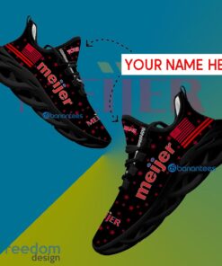 Meijer Sport Sneaker Unique Custom Name Gift Max Soul Shoes USA Flag Star New For Fans - Meijer Running Shoes New Trending Personalized Photo 1