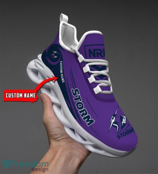 Melbourne Storm NRL Max Soul Shoes Sneakers Sport Gift For Fans Running Shoes Custom Name Product Photo 1