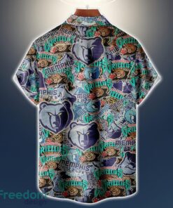 Memphis Grizzlies Logo All Printed 3D Hawaiian Shirt For Fans NBA Hawaiian Shirt Product Photo 2