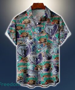 Memphis Grizzlies Logo All Printed 3D Hawaiian Shirt For Fans NBA Hawaiian Shirt