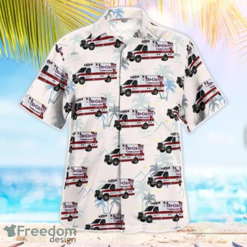 Mentor, Ohio, Tri-County Ambulance Beach Hawaiian Shirt Product Photo 3