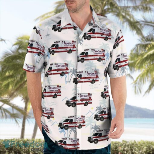 Mentor, Ohio, Tri-County Ambulance Beach Hawaiian Shirt Product Photo 4