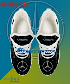 Mercedes AMG Car Racing Chunky Sneaker Trendy Custom Name Gift Max Soul Shoes USA Flag Star New For Fans - Mercedes AMG Car Racing Running Shoes New Trending Personalized Photo 2