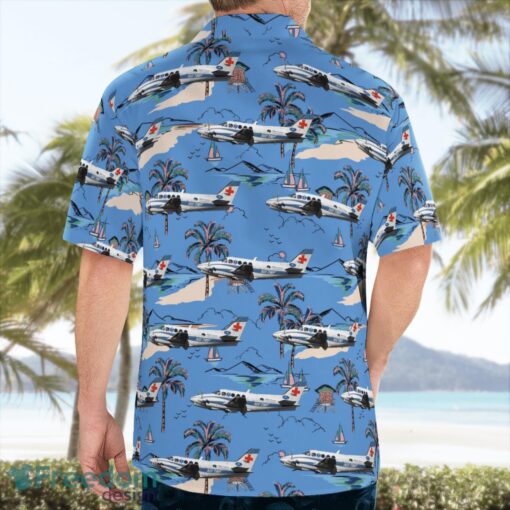 Mercy Flights King Air C-90 Medford, Oregon Summer Hawaiian Shirt Product Photo 2