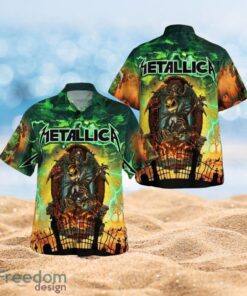 Metallica Jack Skellington Metallica Tour Halloween Gifts Full Over Print Hawaiian Shirt