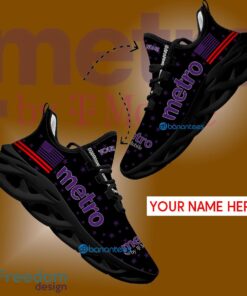 Metro By T Mobile Running Sneaker Fashion Custom Name Gift Max Soul Shoes USA Flag Star New For Fans - Metro By T Mobile Running Shoes New Trending Personalized Photo 1