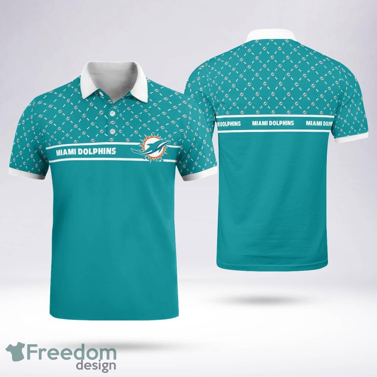 Miami Dolphins Team Logo Polo Shirt New For Men Women Fans image Miami Dolphins Team Logo Polo Shirt New For Men Women Fans - Miami Dolphins Team Logo Polo Shirt New For Men Women Fans