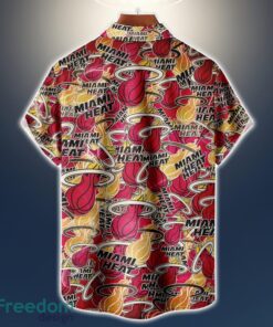 Miami Heat Logo All Printed 3D Hawaiian Shirt For Fans NBA Hawaiian Shirt Product Photo 2