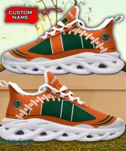 Miami Hurricanes NCAA Max Soul Shoes Big Logo And Custom Name Sneakers For Men Women Product Photo 2