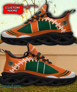 Miami Hurricanes NCAA Max Soul Shoes Big Logo And Custom Name Sneakers For Men Women