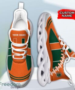 Miami Hurricanes NCAA Max Soul Shoes Big Logo And Custom Name Sneakers For Men Women Product Photo 4