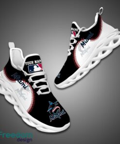 Miami Marlins MLB Personalized Name Max Soul Shoes New Gift Product Photo 3