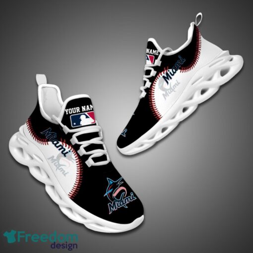 Miami Marlins MLB Personalized Name Max Soul Shoes New Gift Product Photo 3