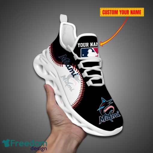 Miami Marlins MLB Personalized Name Max Soul Shoes New Gift Product Photo 1