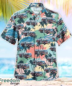 Michigan City of Saginaw Fire Department Hawaiian Shirt Summer Beach Gift Product Photo 2