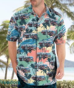 Michigan City of Saginaw Fire Department Hawaiian Shirt Summer Beach Gift Product Photo 3