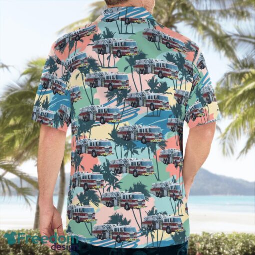 Michigan City of Saginaw Fire Department Hawaiian Shirt Summer Beach Gift Product Photo 4